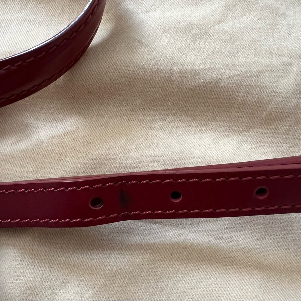 Louis Vuitton EPI Leather Brea MM Rubis Shoulder Purse Tote Bag Two Way LV Red - Picture 15 of 16